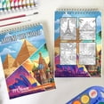 thumbnail image 6 of TPLHOUSE Around The World Coloring Book for Adults, Spiral Bound, Soft Cover, 6 of 6