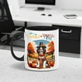 thumbnail image 5 of Thanksgiving English Springer Spaniel Pilgrim Grateful, Thankful, Blessed Fall Welcome 11oz Accent Two-tone Mug Springers Dog Lover Gifts Coffee Tea Cup - 00021, 5 of 5