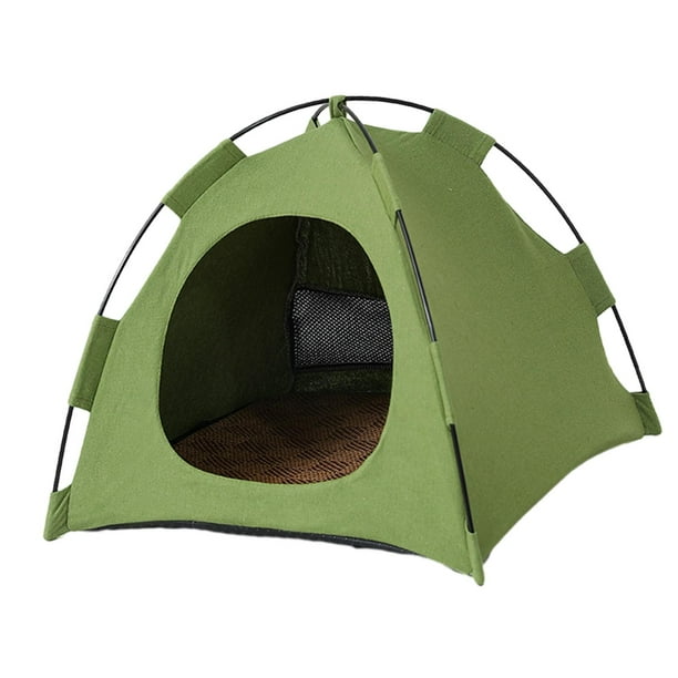 Casa para gatos desmontable, suave, duradera, universal, suministros para mascotas, dispositivos portátiles, calentador Verde m