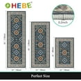 thumbnail image 2 of Boho Kitchen Rug Sets 3 Piece with Runner Non Slip Kitchen Rugs and Mats Washable Kitchen Mats for Floor Thick Kitchen Floor Mat Carpet Runner Rugs for Hallway Laundry Holiday Decor, 2 of 6