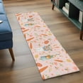 thumbnail image 3 of Runner Rug 2'x6', Spring Easter Washable Non-Slip Hallway Runner Rugs, Bunny Carrots Eggs Floral Botanical Pink Bedside Rugs Floor Mats Carpet Runners for Kitchen Bathroom Laundry Room, 3 of 8