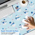 thumbnail image 2 of Long Mouse Pads for Desk,Light Blue Christmas Snowman Pattern Desk Mats on Top Of Desks, Desk Mouse Pad Extra Large with 3mm Non-Slip Base and Stitched Edge for Gaming,Office,Work,Home 47.3x23.6in, 2 of 5