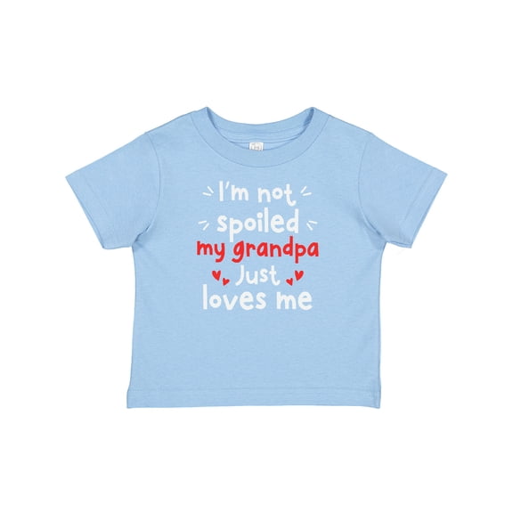 Inktastic I'm Not Spoiled My Grandpa Just Loves Me Boys or Girls Baby T-Shirt