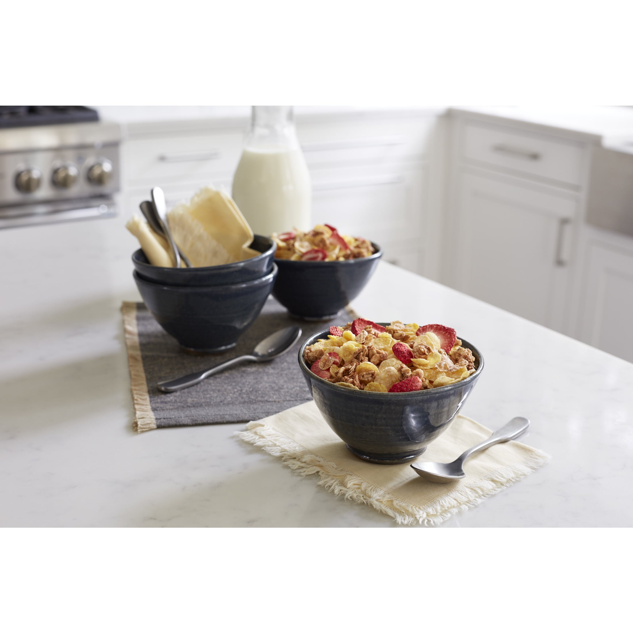 Post Honey Bunches of Oats with Strawberries Cereal, Crunchy Honey & Strawberry Breakfast Cereal, 16.5oz (Pack 4)