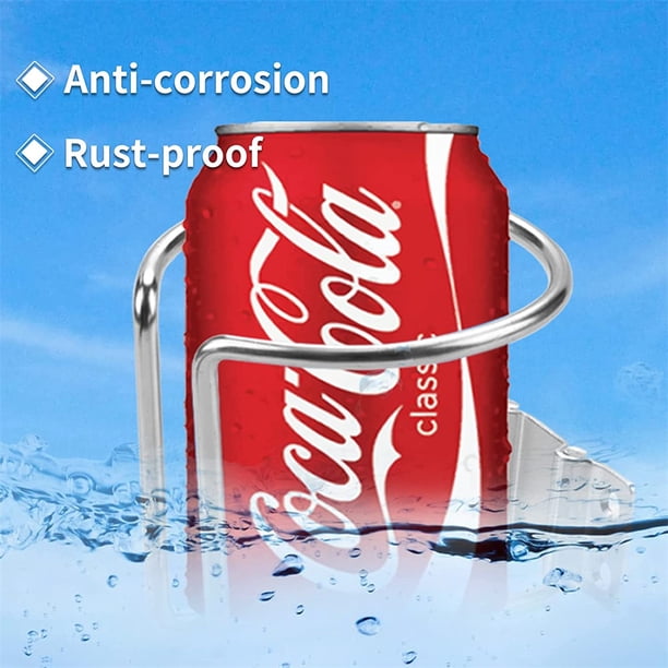 2-Pack Stainless Steel Boat Cup Holders - Waterproof Drink Holders For Car, RV, Marine, Yacht