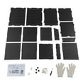 thumbnail image 4 of Black Freestanding Desktop Organizer Desktop Paper File Storage Box for Offices, Craft Rooms, 4 of 14