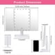 thumbnail image 4 of Trifold Makeup Mirror with 22 LED Light,10X/3X/2X Magnification,White, 4 of 5