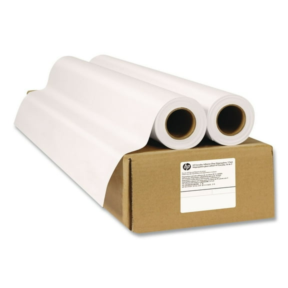 HP C2T53A 36 in. x 75 ft. 2 in. Core Premium Matte Polypropylene Paper - White (2/Pack)