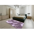 thumbnail image 5 of Ahgly Company Machine Washable Indoor Rectangle Transitional Viola Purple Area Rugs, 8' x 12', 5 of 7