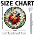thumbnail image 2 of Ladybug Stained Glass Suncatcher, Ladybug Glass Suncatchers for Windows For Merry Christmas, 2 of 7