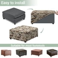 thumbnail image 5 of Xoenoiee Horse Print Ottoman Cover, Stretch Square Velvet Ottoman Slipcovers Foot Stool Cover for Living Room, Folding Storage Furniture Protector with Elastic Bottom, Machine Washable, S, 5 of 7