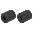 thumbnail image 1 of Adaptador de soporte de micrófono Uxcell 2Pcs 1/4 hembra a 3/8 hembra, adaptador de tornillo de aleación de aluminio, soporte de micrófono, negro, 1 of 6