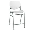 thumbnail image 2 of Home Square Plastic Counter Stool in White/Light Gray - Set of 3, 2 of 3