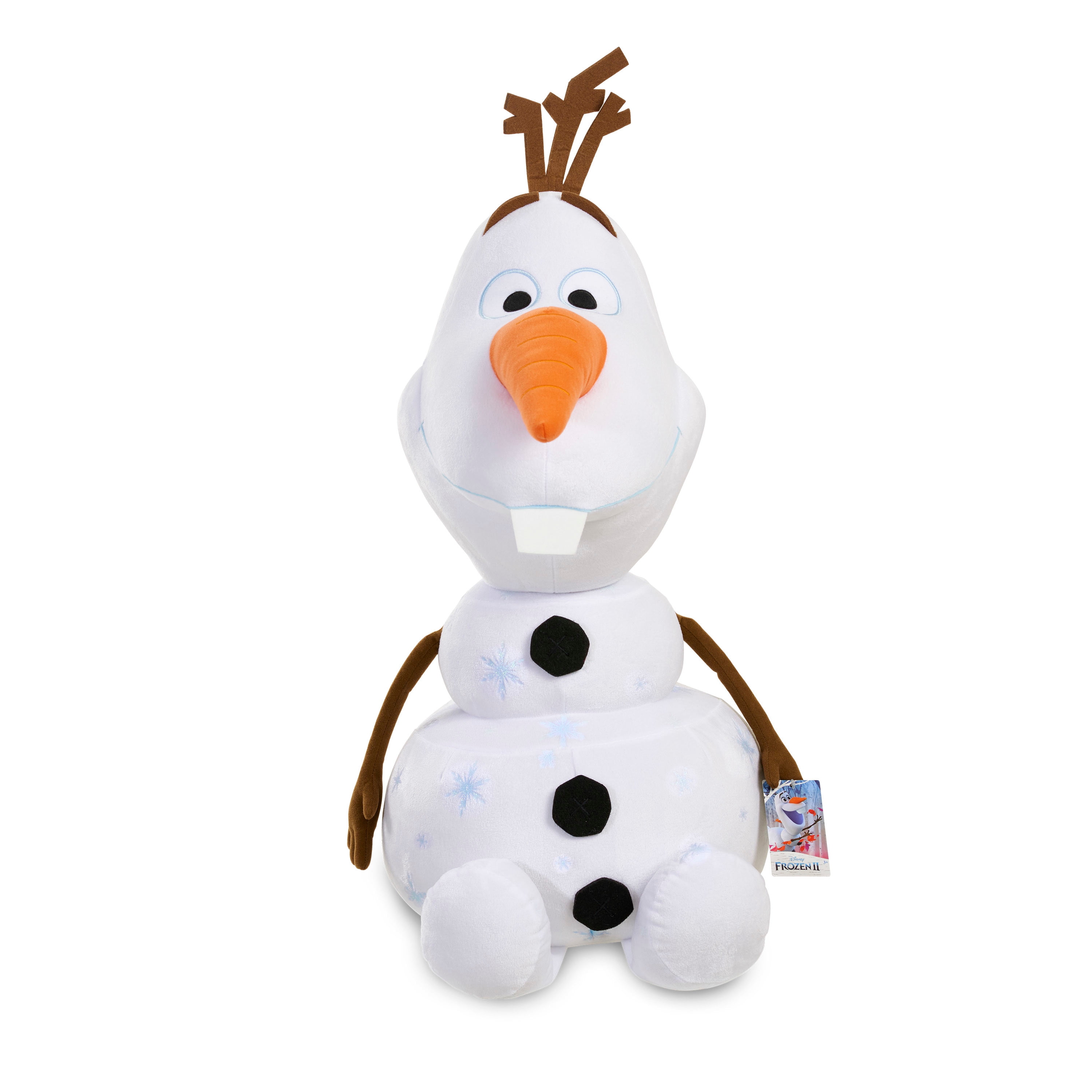 Disney Frozen 2 II Movie Olaf Plush Doll Figure Snowman Snowflakes 2019 12" for sale online 