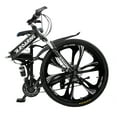 thumbnail image 2 of R.Roaring Mountain Bike 26 inch Folding Bicycle 21 Speed 6 Spoke, Black, 2 of 9