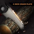 thumbnail image 3 of 2 Pieces 4 Inch Mini Chainsaw Guide Plate Replacement Guide Bar for 4 Inch Electric Chainsaw Parts Accessories, 3 of 5
