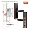 thumbnail image 1 of Biometric Fingerprint Door Lock DB20 Black Smart Lock Tuya App Remote Unlocking Keyless Lock Electronic Door Lock ,More Secure, 1 of 4