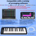 thumbnail image 3 of Mini teclado MIDI inalámbrico M-VAVE de 25 teclas con batería, 3 of 8