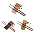 thumbnail image 4 of 20.5cm Folding Collapsible Wood Chopstick Outdoor Camping Hiking Picnic Tableware Dinnerware Utensils, 4 of 7