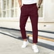 thumbnail image 2 of Pantalones informales de color liso con doble pliegue para hombre: corte holgado, versátiles para el trabajo y el fin de semana, material de poliéster, 2 of 8