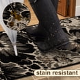 thumbnail image 5 of Findosom Runner Rug for Hallway 3x8 ft,Non-slip Machine Washable Runners Flower Floor Mats Low Pile Carpet Rug Runner with Rubber Backing for Entryway Doormat Bathroom Kitchen Laundry Room,Black, 5 of 8