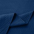 thumbnail image 2 of ANMINY Luxurious Hypoallergenic Quilt Set, 2-Piece, Dark Blue, Microfiber Bedding Set, Twin, 2 of 8