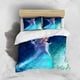 thumbnail image 3 of Juego de cama de tres piezas con estampado de dibujos animados de Disney Frozen Elsa y funda de almohada para niños o adultos, tamaño King, Queen, Full y Twin, 3 of 5