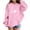 Pink, variant on Bnwani Black Hoodie Sweatshirt for Children Long Sleeve Print Pocket Size 2-3t