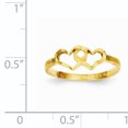 thumbnail image 2 of 14K Yellow Gold Children's Heart Ring, 2 of 2