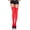Red, variant on Music Legs Adult Women's Red Opaque Thigh Highs 4745-RED