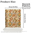 thumbnail image 6 of TSOVTHRID Bohemia Floral Orange Print Washable Chair Back Covers Dining Chair Protector Cover Elastic Chairs Slipcovers for Home Banquet Farmhouse Kitchen Dining Room, Set of 2, 6 of 7