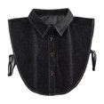 thumbnail image 2 of Cuello Medio Bufanda Corbatas Traje Profesional Cubierta de Cuello Mujeres Cuello Falso Cuello puntiagudo, 2 of 8