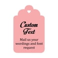 thumbnail image 1 of 100 PCS Custom Made Hang Tags Personalized Wedding Favor Thank You Gift Tags, 1 of 1