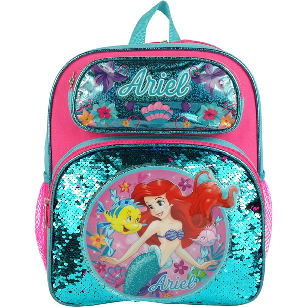 Disney Ariel sequins Toddler 12" Backpack