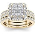 thumbnail image 2 of AKYUSGFL Fashion Rings for Women Synthetic Diamond Studded Zirconia Inlaid Rings Wedding Engagement Rings Jewelry Accessory Gifts, 2 of 5