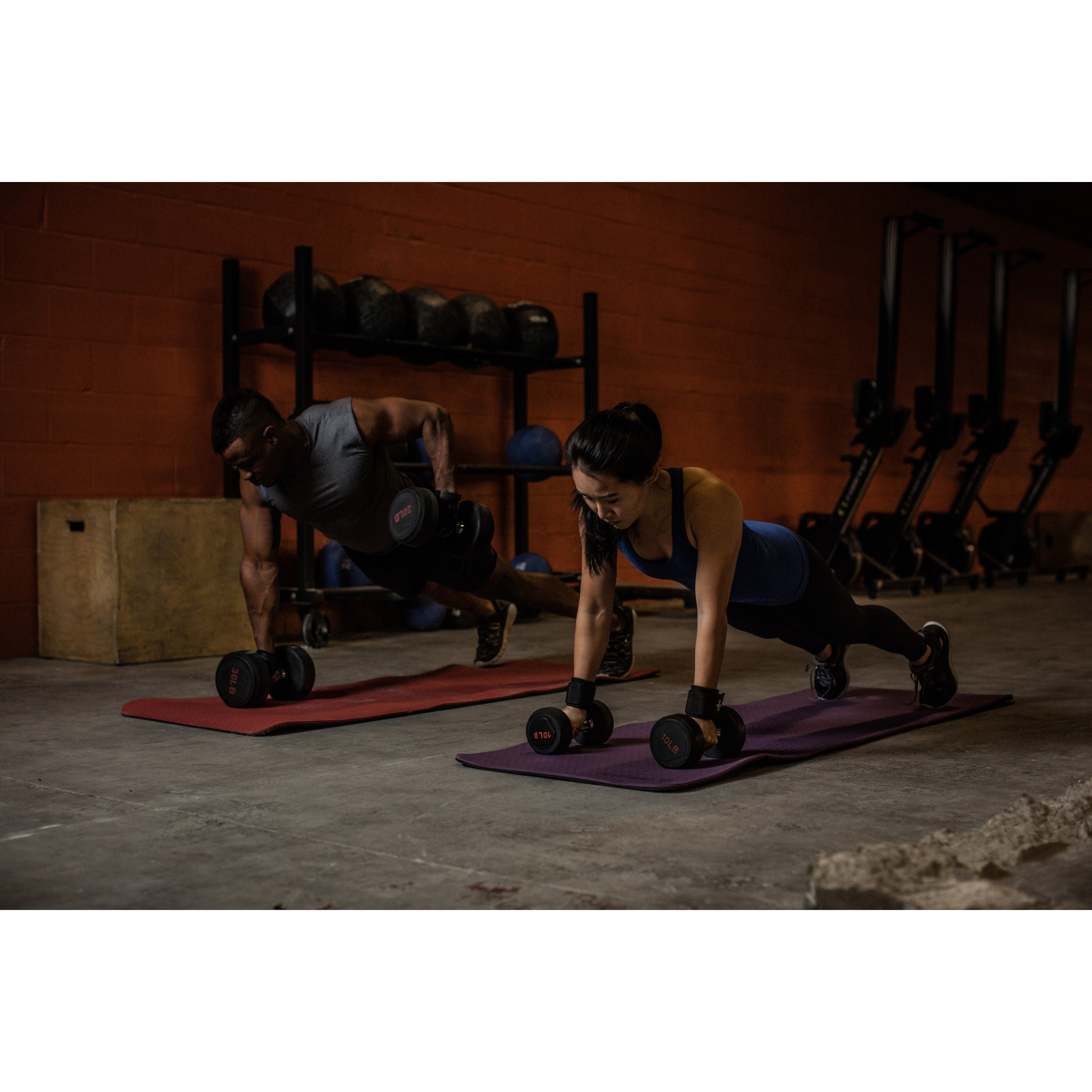 Harbinger Recyclable Foam Eco Fit Exercise Mat 3/8-Inch, Wine