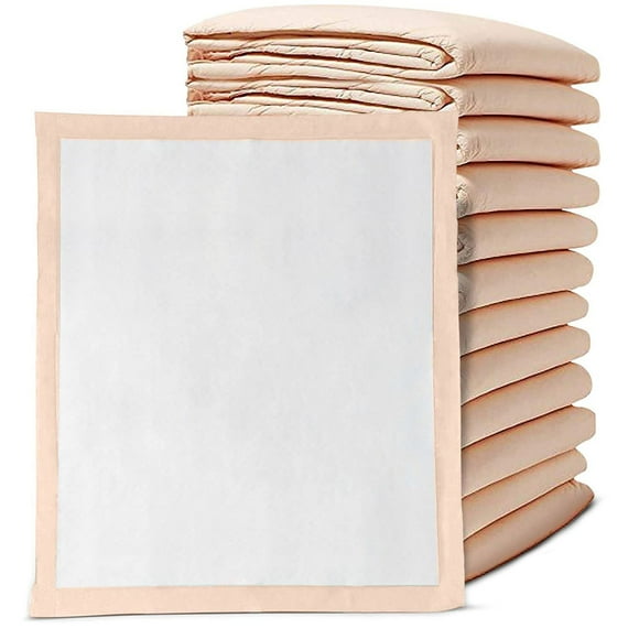Premium Disposable chucks Underpads 100 count, 30 x 36 - Highly Absorbent Bed Pads for Incontinence and Senior care - Peach color - Leak Proof Protection - Bulk case Pack