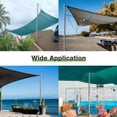 thumbnail image 2 of Yescom 8Ft Shade Sail Pole Post Canopy Awning Deck Patio Backyard with Pole Bracket Clamp Powder Patio Outdoor Silver, 2 of 9