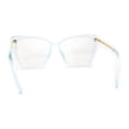 thumbnail image 2 of Womens Oversize Cat Eye Chic Blue Light Filtering Computer Eyeglasses Blue, 2 of 4