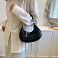 thumbnail image 3 of Bolsa De Hombro Bolsa de hombro para mujer Bolsa bandolera de cuero PU Elegante Bolsa de media luna Negro Sywqhk Para Estrenar, 3 of 4