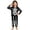 Black1*, variant on RUTAYY Girls Pajama Set Long Sleeve Top and Pants Halloween Skeleton Candy Graphic Comfortable Nightwear Black