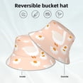 thumbnail image 5 of Disketp Geese And Flower Print Reflective Bucket Hat Beach Hat Summer Travel Sun Hats Fisherman Cap, 5 of 8