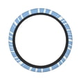 thumbnail image 2 of YFYANG Universal Elastic Blue Line Design Car Steering Wheel Cover, Non-Slip Sweat Absorbent, 2 of 8