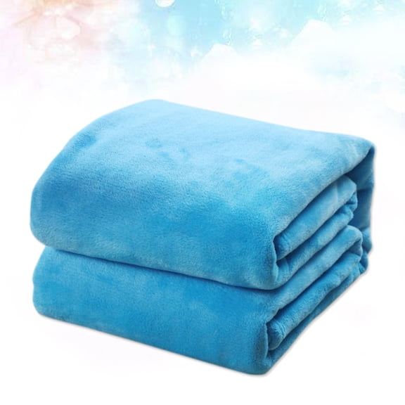 WHAMVOX Fuzzy Blanket Fluffy Fleece Extra Warmth Solid Color