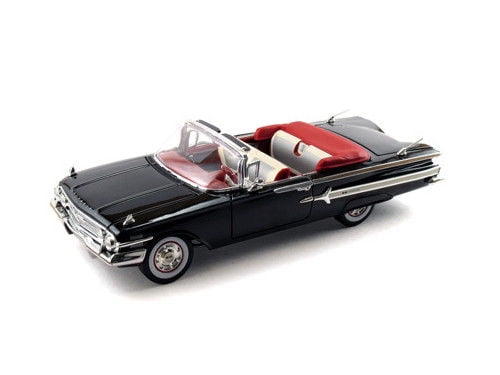CHEVROLET IMPALA CONVERTIBLE 1958 Noir Maquette de Voiture 1:18 MotorMax EUR 58,24 - FR