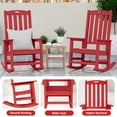 thumbnail image 5 of ACUEL Outdoor Rocking Chair,Pre-Assembled with Most Components for Effortless Installation,Red, 5 of 7