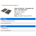 thumbnail image 2 of Cabin Air Filter Set - Compatible with 2004 - 2005 BMW 645Ci, 2 of 2