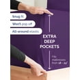 thumbnail image 2 of Sábana bajera ajustable CGK Unlimited Extra Deep Twin XL Morada, 2 of 7