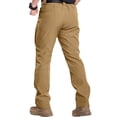 thumbnail image 5 of Resivox Cargo Work Pants for Men Ripstop Waterproof Cargo Pants Stretch Multi Pockets Construction Comfy Fit Hiking Pant Earthy Yellow 2XL, 5 of 10