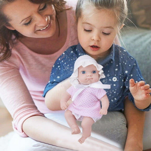 Enamel Doll 8-inch Mini Doll, Children's Toy, PVC+cloth Doll with Detachable Clothes, Easy to Carry Interactive Toys, Soft Body Dolls, Washable Toys, Good Gift for Christmas Holidays Birthdays